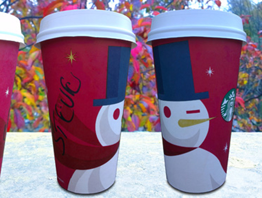 Starbucks Red Cups 2012