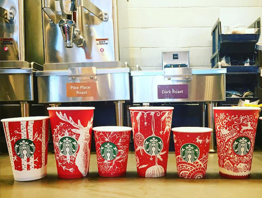 Starbucks Red Cups 2016